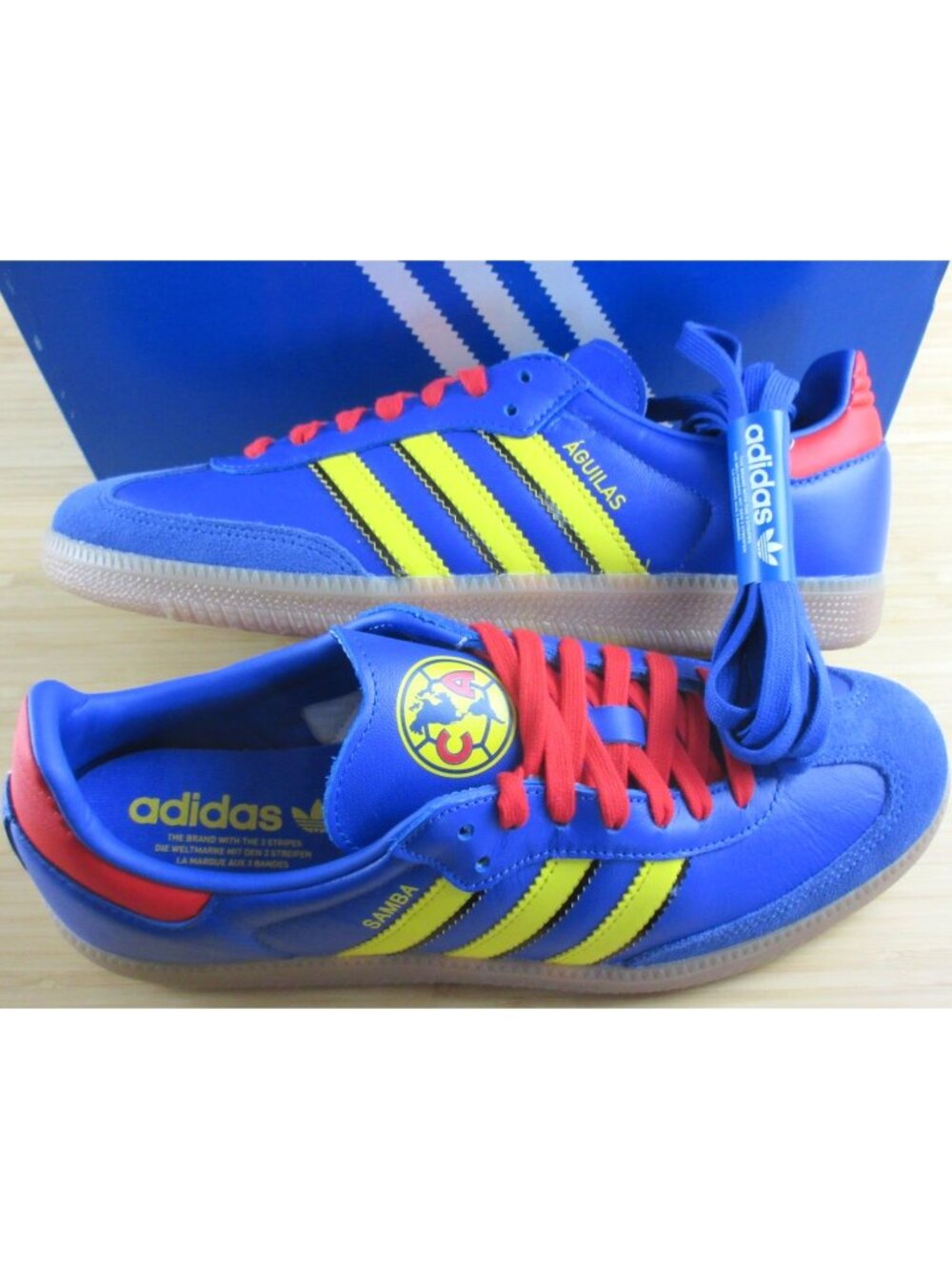 Adidas Men's Samba Licensed Club América Soccer Shoes Blue Sizes NIB KJ3531 - Picture 11 of 11
